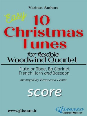 cover image of 10 Christmas Tunes--Flex Woodwind Quartet (score)